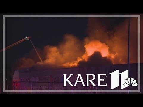 Fire heavily damages former Kmart in Minneapolis