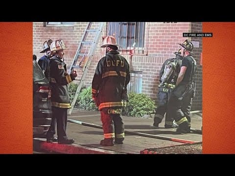 Crews respond to apartment fire in NW DC