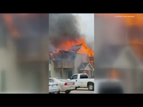 Massive fire damages Anderson apartments