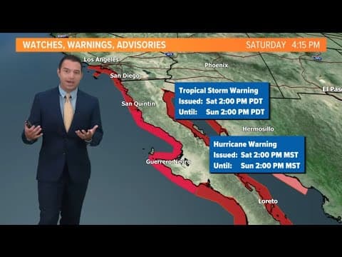 Tracking Hurricane Hilary: Southern California preparing for strong winds and heavy rain (Sat PM)