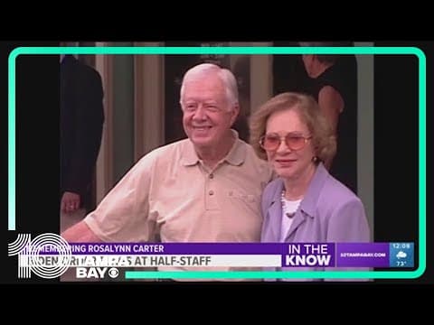 Biden orders flags at half-staff in honor of Rosalynn Carter