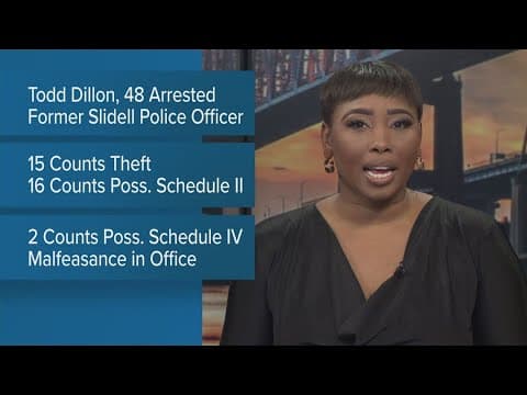 Former Slidell police officer arrested, accused of stealing drugs from evidence room