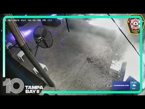 New video shows the moment Mamajuana Café went up in flames