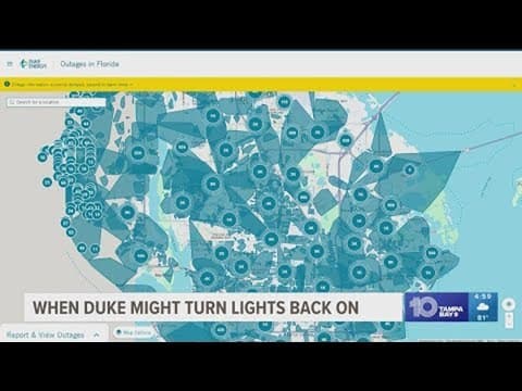 Power out? Here's when Duke Energy says it should be back