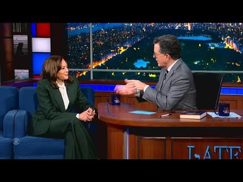 Kamala Harris returns to 'The Late Show with Stephen Colbert' for first post-election interview