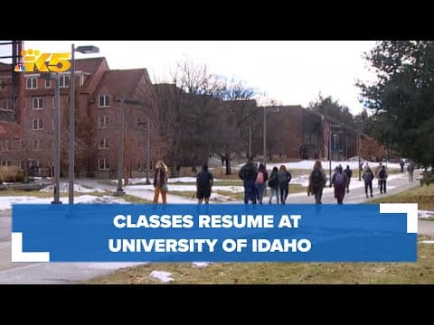 Classes resume at University of Idaho following arrest