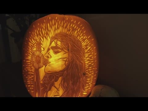 Tulane surgeon Carves Intricate Pumpkin Portraits each Halloween in New Orleans