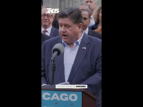 Illinois governor reacts to Trump's threat to bring National Guard troops to Chicago