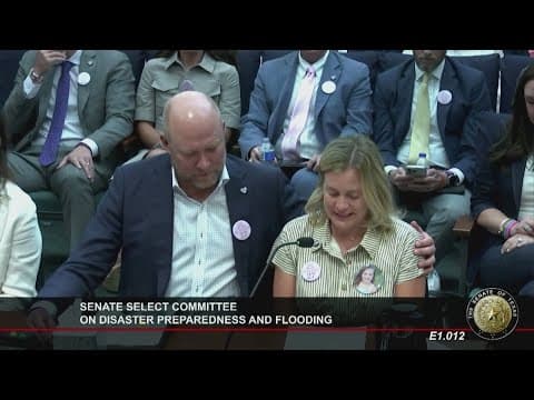 Parents who lost children in the flood at Camp Mystic ask lawmakers to improve camp safety