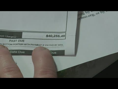 Man billed $40,000 water bill from Sewerage and Water Board