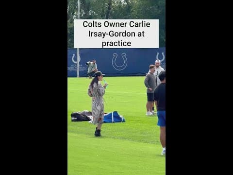 Colts owner Carlie Irsay-Gordon at practice