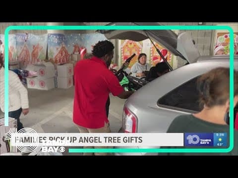 Families pick up Angel Tree gifts