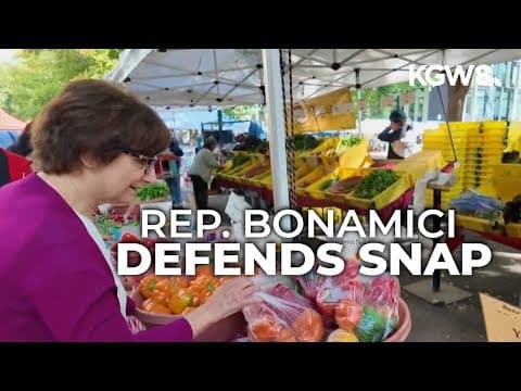 Oregon's Rep. Suzanne Bonamici visits Portland farmers market, pushes back against Trump SNAP cuts
