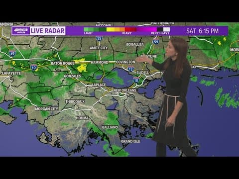 Showers taper off late Saturday night