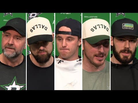 Dallas Stars exit interviews: Pete DeBoer, players speak to media after playoff elimination