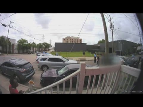 NOPD Officer Injured in Crash: Ring Doorbell Footage Shows Immediate Aftermath