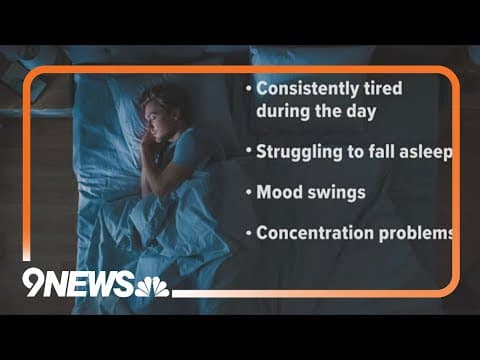 Here's the signs to look for sleeping problems