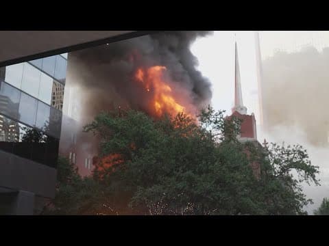 Dallas church gives Sunday Service sermon after its historic sanctuary burned down