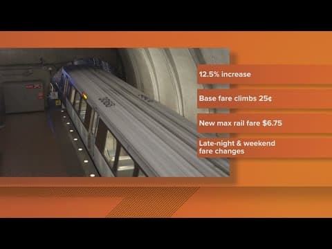 Metro fare prices increase on Sunday