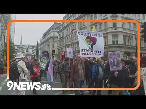 Trump met with protests during UK visit