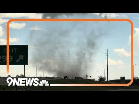 Two tornadoes on the ground at the same time in Bennett, near Denver