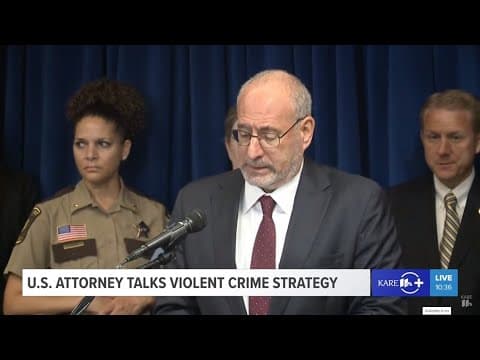 WATCH: U.S. Attorney, law enforcement agencies discusses violent crime strategy
