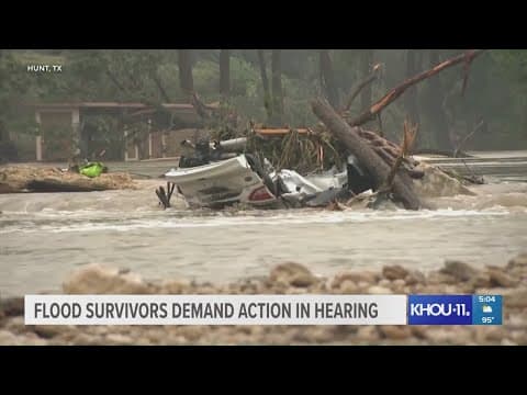 Flood survivors demand action in hearing