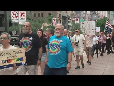 ‘No Kings’ Movement protest held ahead of Trump’s military parade