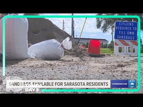 Sandbags available as Sarasota residents prepare for downpours this weekend