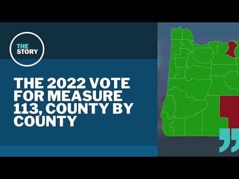 How did Oregon counties vote on Measure 113, the anti-walkout law?