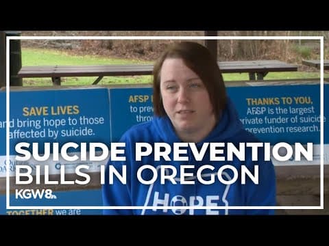 Oregon lawmakers consider suicide prevention bills