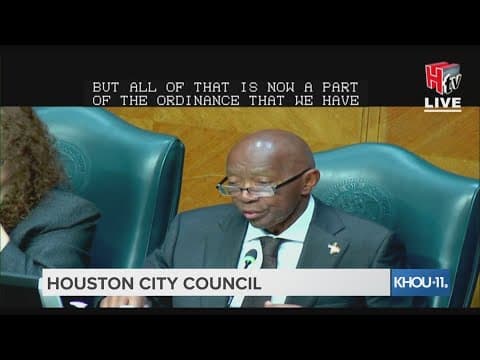 Watch Houston City Council unanimously approve high water bill relief plan