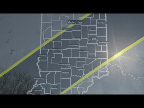 Some Indiana towns are just on the edge of the path of totality