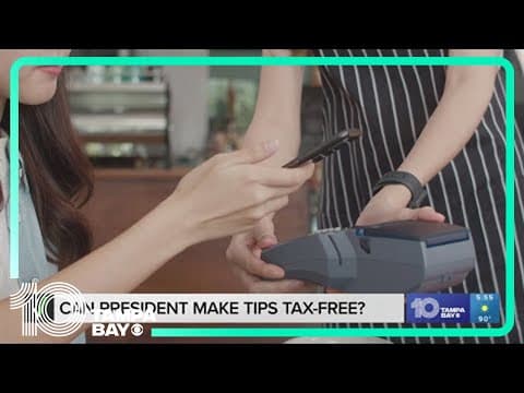 Can the president make tips tax-free?