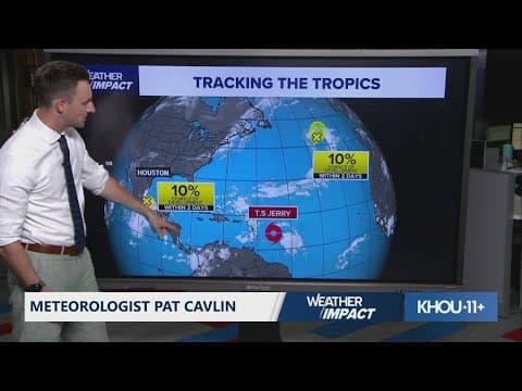 Tropical update: Tropical Storm Jerry’s path in the Atlantic and a Gulf system bound for Mexico