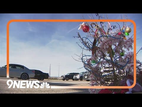 Christmas weed brings holiday joy to Parker intersection