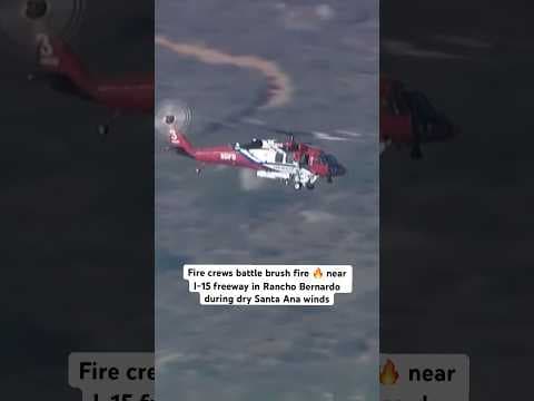 Santa Ana winds and dry weather caused multiple brush fires in San Diego #wildfire #santaanna