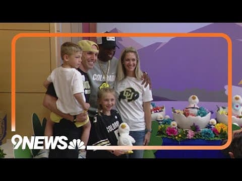 Deion Sanders visit patients at Children’s Hospital Colorado