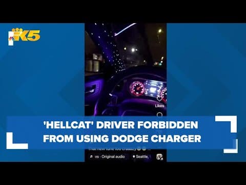 'Belltown Hellcat' driver forbidden from using his Dodge Charger
