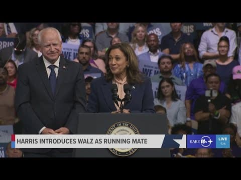 WATCH: VP Kamala Harris speaks about Gov. Walz's experience as a teacher, coach