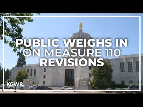 Oregon lawmakers heard arguments on drug decriminalization House Bill 4002 in Salem