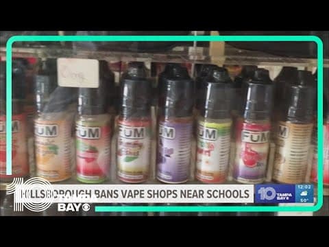 Hillsborough County bans vape shops within 500 feet of schools