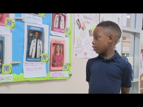 Elementary students in Houston get emotional glimpse of their career futures through AI