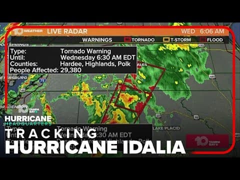Tracking the Tropics: 6 AM Aug. 30 | Tornado warnings in effect