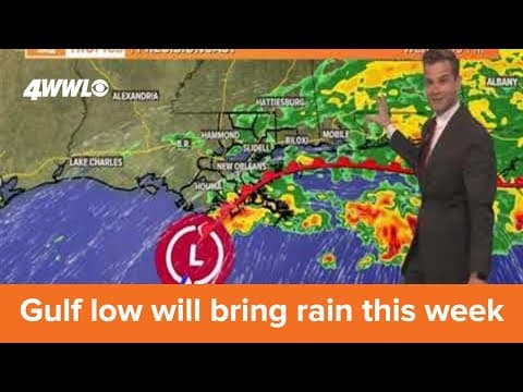 Monday noon tropical update: Gulf low will bring rain this week