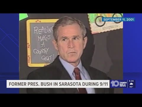 A look back at the moment President Bush learned of the 9/11 attacks while visiting Sarasota school