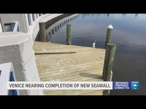 Venice nearing completion of new seawall