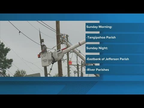 Entergy says about 6,600 remain without power Saturday