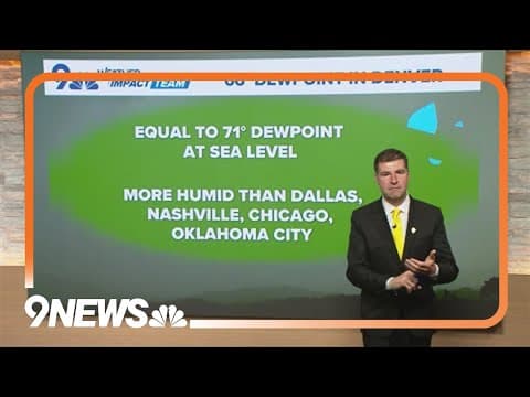 Denver ties its highest dewpoint in 17 years