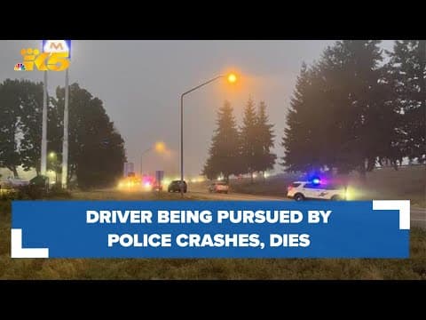 Driver suspected of assault dies in crash while being pursued by Marysville police